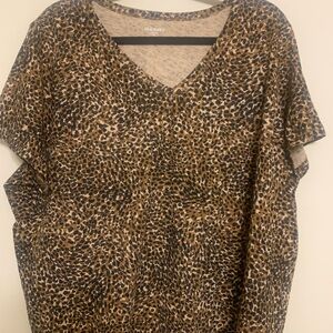 Cheetah print blouse
